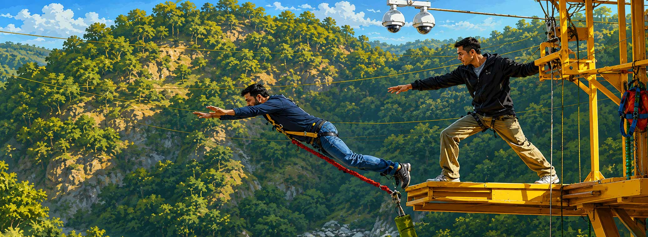 Rope Activity in Rishikesh