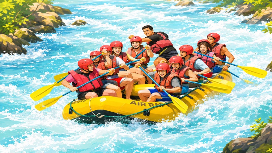 9kms Rafting in Rishikesh
