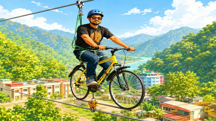 Sky Cycle, Rishikesh